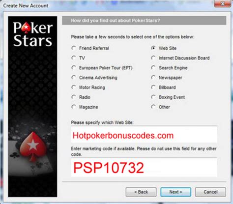 pokerstars code|code promo pokerstars 2023.